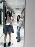 LZJV黑色堆堆帽女夏季薄款寬松大頭圍帽子針織帽夏天冷帽月子帽包頭帽 黑色堆堆帽 曬單實(shí)拍圖