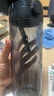 米家Tritan水杯 600ml大容量 小米（MI）健身彈蓋杯搖搖杯 深灰色 曬單實(shí)拍圖