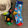 Happy Socks童襪春夏棉襪假日禮物中筒襪2雙裝禮盒 假日禮物禮盒 2雙 均碼 4-6Y 曬單實(shí)拍圖