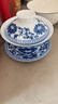 恒銘昌景德鎮青花瓷蓋碗茶杯陶瓷泡茶杯茶具敬茶碗單個(gè)三才杯手抓壺 大號富貴連年蓋碗260ml 曬單實(shí)拍圖