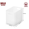 無印良品（MUJI） 聚丙烯化妝盒  桌面收納盒 梳妝臺收納 半透明 150*220*169mm F5A7001 曬單實拍圖