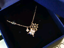 施華洛世奇（SWAROVSKI）Symbolica星星雪花項鏈女吊墜輕奢送女友女 鍍玫瑰金色  5494352 曬單實(shí)拍圖
