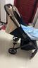 Baby boat貝舟B5嬰兒車(chē)雙向輕便折疊高景觀(guān)新生寶寶可坐躺0-3歲遛娃手推車(chē) 5代 雅致咖 新生兒護脊【PU輪胎更避震】 曬單實(shí)拍圖
