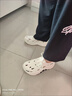 NB CROSS手術(shù)室洞洞鞋男夏季外穿防滑透氣2025新款醫(yī)護(hù)士專用包頭拖鞋男式 白色【手術(shù)室專用】不臭腳 40  【正碼】 曬單實(shí)拍圖