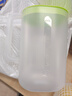 茶花塑料家用果汁壺大容量杯子耐高溫涼水杯茶壺涼水壺涼白開(kāi)冷水壺 【綠色】有刻度線(xiàn) 2200ml 曬單實(shí)拍圖