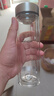 希諾（HEENOOR）抗菌玻璃杯雙層隔熱高檔車載水杯男2025新款泡茶杯子XN-9607KT 曬單實拍圖