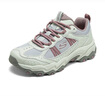 斯凱奇（Skechers）云野鞋女鞋秋季耐磨戶(hù)外徒步鞋舒適休閑老爹鞋180125 淺灰色/紫色/LGPR 37.5 曬單實(shí)拍圖