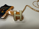 愛馬仕（HERMES）項鏈女 Pop 經(jīng)典H吊墜鍍金項鏈鎖骨鏈節(jié)生日禮物送女友節(jié)日送禮 H147991FO49 白色大號 曬單實拍圖