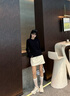 斯凱奇（Skechers）女鞋秋季舒適休閑時尚運動厚底老爹鞋七夕禮物送女友117685 自然色/NAT -女款 36 曬單實拍圖