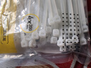 得力（deli）自鎖式尼龍?jiān)鷰ё枞祭砭€帶捆扎帶束線扎線綁 白色100根/包 曬單實(shí)拍圖