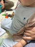 babycare寶寶秋衣秋褲兒童打底分體睡衣男童女童秋冬家居服嬰兒內衣套裝 奶酪白 90 曬單實(shí)拍圖