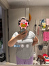9i9孕婦哺乳內(nèi)衣背心可外穿喂奶裝家居服上衣可拆胸墊四季款A(yù)50灰XL 曬單實拍圖