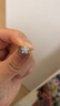 周六福（ZLF）七夕禮物 S925銀飾耳釘女璀璨五角星時(shí)尚小眾設(shè)計(jì)耳飾送禮 耳飾一對(duì) 曬單實(shí)拍圖