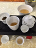 京東京造 整套茶具 羊脂玉功夫茶具高端泡茶會(huì )客茶杯套裝白瓷蓋碗15件套裝 曬單實(shí)拍圖