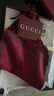 GUCCI古馳GG羊毛圍巾[新款] 紅色和酒紅色 均碼 曬單實拍圖