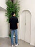 Calvin KleinJeans【涼感】25早秋新款男士休閑通勤ck修身微彈牛仔褲4RC751G XQE-牛仔淺藍(lán) 34 曬單實拍圖
