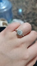 AIF一克拉莫桑石鉆戒情侶戒指女情侶對戒求婚訂婚結(jié)婚七夕禮物送女友 【1克拉】對戒【七倉直發(fā)】 曬單實拍圖