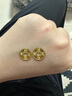 行金銀中黃金吊墜足金999五帝幣手鏈轉(zhuǎn)運(yùn)珠金錢(qián)幣DIY編繩手串手繩 順治通寶(克重多退少補(bǔ)) 約1g 曬單實(shí)拍圖