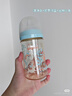 貝親（Pigeon）PPSU雙把手防脹氣奶瓶240ml 叢林小兔 M號(hào)奶嘴 3月+ AA218 曬單實(shí)拍圖
