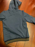 HAZZYS哈吉斯童裝兒童男童秋新款衛衣簡(jiǎn)約舒適休閑彈力男童連帽衛衣 深灰藍 145 曬單實(shí)拍圖