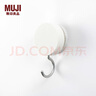 無印良品 MUJI 真空吸盤收納系列 掛鉤 銀色白色 62*39*103mm/2個 曬單實拍圖