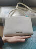 CHARLES&KEITH鱷魚(yú)紋凱莉包手提斜挎婚包包女包生日禮物CK2-50270880-1 Ivory象牙色 S 曬單實(shí)拍圖