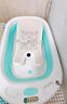 雅親嬰兒洗手臺洗屁股神器洗屁股專(zhuān)用盆寶寶洗pp支架洗澡可坐躺浴兜架 智能感溫淺咖色+綁帶+禮包 多場(chǎng)景多用途 曬單實(shí)拍圖
