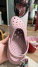 斯凱奇（Skechers）女鞋夏季洞洞鞋休閑外穿拖鞋休閑輕質(zhì)軟彈透氣泡泡鞋111514 茱萸粉/MVE 37 曬單實(shí)拍圖