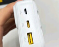 品勝【3C認(rèn)證】充電寶自帶雙線20000毫安大容量可上飛機22.5W快充移動電源適用蘋果17promax小米華為白 曬單實拍圖