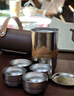 GEEGO純鈦旅行茶具便攜式快客杯泡茶壺旅行茶杯戶(hù)外茶具套裝送禮盒套裝 【禮盒包裝】茶壺+茶杯*4+收納袋 曬單實(shí)拍圖