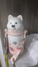 babycare西高地保溫杯學(xué)飲兒童寶寶學(xué)生上學(xué)水壺吸管直飲杯外出6月+-大粉 曬單實(shí)拍圖