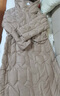 波司登（BOSIDENG）輕薄鵝絨羽絨服女中長(cháng)90絨收腰顯瘦商務(wù)通勤保暖連帽外套 淡栗摩卡7583 XL 175/96A 曬單實(shí)拍圖