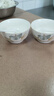 高顏值家用銀杏時(shí)光米飯碗大面碗陶瓷餐具家用新骨瓷陶瓷碗 銀杏時(shí)光 4.5英寸2碗2白勺 曬單實(shí)拍圖