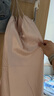 貓人女士睡衣女夏季涼感冰絲高端優(yōu)雅性感帶胸墊吊帶睡裙 香檳色 2XL 曬單實(shí)拍圖