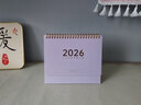 佐瀾哲 莫蘭迪臺歷2026馬年新款日歷記事本大格子書(shū)寫(xiě)打卡計劃本黃歷2025月歷辦公室桌面擺件 中號淺藤紫 曬單實(shí)拍圖