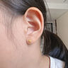 中國黃金足金小貓爪耳釘女2025新款可愛(ài)純金老情人節生日禮物送女朋友老婆 足金貓爪耳釘【直針款一對】約0.7g 曬單實(shí)拍圖