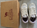 駱駝（CAMEL）漫游復(fù)古慢跑鞋女戶外運動鞋子 K23S09L7014-1 米白/香芋紫 38 曬單實拍圖