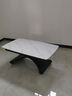 索璞巖板茶幾二合一兩用現代簡(jiǎn)約小戶(hù)型可移動(dòng)升降多功能客廳家用餐桌 阿瑪妮灰巖板【黑色支架】 120*70cm【可升降45-75cm】 曬單實(shí)拍圖