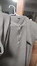優(yōu)衣庫(kù)男裝女裝情侶華夫格亨利領(lǐng)套頭衫長(zhǎng)袖T恤25秋冬新款479784 07 青灰色 XL /180/108B 曬單實(shí)拍圖