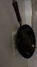 三四鋼鐵鍋章丘炒菜無涂層免開鍋燃?xì)庠顚Ｓ檬扈F家用圓底鍛打32cm 37832 曬單實(shí)拍圖