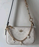 蔻馳（COACH）【品牌直供】女士NOLITA19經(jīng)典標志手提單肩包白色CW426 曬單實(shí)拍圖