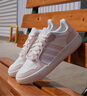 adidas ENTRAP美式校園風(fēng)運動板鞋男女少年感復(fù)古籃球鞋阿迪達(dá)斯 白色/粉色   38 曬單實拍圖