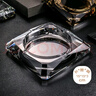 侑家良品 水晶多棱角煙灰缸客廳辦公室桌面擺件 15CM大號(hào) 曬單實(shí)拍圖