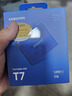 三星（SAMSUNG） 1TB Type-c USB 3.2 移動(dòng)固態(tài)硬盤(pán)（PSSD） T7 藍色 NVMe傳輸速度1050MB/s 手機直連筆記本外接 曬單實(shí)拍圖