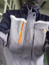 八仟流反光條工作服棉服冬季可拆卸加棉防寒服汽修工廠(chǎng)車(chē)間勞保工裝棉襖 【ZJ-WDMF-棉服】藏藍灰肩 180/2XL 155-170斤 曬單實(shí)拍圖