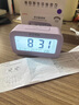德國(guó)鬧鐘學(xué)生專用起床神器多功能智能電子時(shí)鐘兒童鐘表男女孩強(qiáng)力 基礎(chǔ)款-白色語(yǔ)音播報(bào) LCD大屏幕 曬單實(shí)拍圖