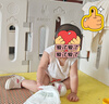 kids.ing學(xué)步鞋1-2歲嬰兒鞋男女寶寶鞋網(wǎng)面防滑軟底透氣 米色（春款） 21 曬單實(shí)拍圖