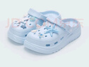 名創(chuàng  )優(yōu)品（MINISO）洞洞鞋女款2025新款eva防滑防臭沙灘鞋增高涼拖鞋女夏季外穿 天空藍+海星 36-37 曬單實(shí)拍圖
