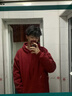 名創(chuàng)優(yōu)品（MINISO）連帽衛(wèi)衣男女2025新款美式重磅休閑外套青少年高級感寬松情侶衣服 酒紅(純色) M /170(男女同款) 曬單實拍圖