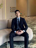 羅蒙男士西服套裝2025夏季新款新郎結婚正裝商務(wù)職業(yè)套西裝兩件套男款 二扣黑色西服+西褲+大禮包 XL 建議【121-140斤】 曬單實(shí)拍圖